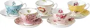 [Royal Albert] 100 Years 1950-1990 Teacup and Saucer 10 Piece Set