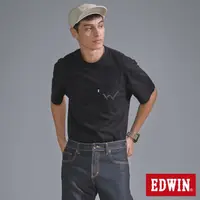 在飛比找momo購物網優惠-【EDWIN】男裝 EDGE口袋短袖T恤(黑色)