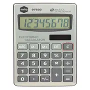 Marbig 8 Digit Handheld Calculator Home/Office/School w/ Large Display Silver