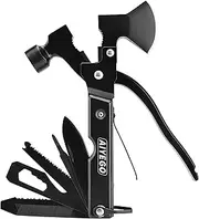 Multi-tool Axe Hammer, Upgraded 14 in 1 Portable Hatchet Tool with Sheath, Camping Survival Gear Kit Birthday Gifts Christmas Stocking Stuffers For Dad Father Grandpa Husband Son Boyfriend Him
