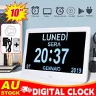 10" Extra Large Dementia Clock Digital Calendar Day Clock LED/Alarm Clock Wall
