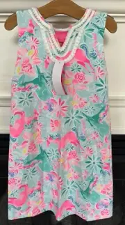 NWT Lilly Pulitzer Girls Dress 12 14 XL Mini Harper Shift Magical Mary Unicorn