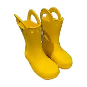 Crocs Handle It Rain Boot Yellow Kids Size j3 US