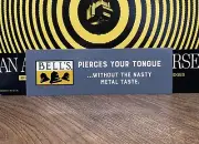 Bell's Brewery Funny Pierces Your Tongue Bumper Sticker Craft Beer Decal