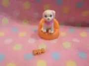 Barbie Doll Pet Puppy Dog Pet Bed & Toy Bone Accessory Set Mattel New! Cute!