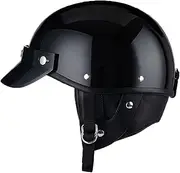 Motorcycle Helmet Half Hood Helmet Comfortable and Durable Quick Release Buckle Helmet for Adult Men Women Scooter ATV Motocross - DOT/ECE Certified