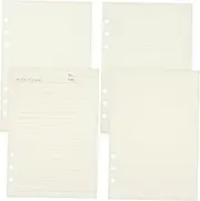 NAMOARLY A5 Loose Leaf Notepad 6 Hole Punched A5 Binder Paper Dotted Lined 4 Pack