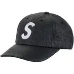 SUPREME RAFFIA S LOGO 6-PANEL SS22 BLACK 帽子編織 全新美國公司貨