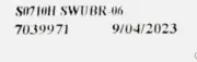 Original Carbide Inserts 1 Tablets ‎‎‎S0710H SWUBR-06