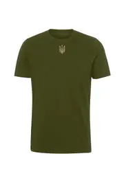 Healthy Head Textiles Zelensky I support Ukraine T-shirt Green/Sand XXL