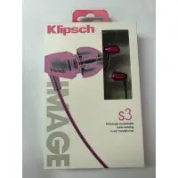 在飛比找蝦皮購物優惠-Klipsch S3 古力奇耳道式耳機 全新未拆封