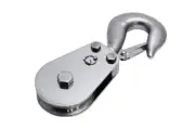PULL-PRO SWIVEL HOOK BLOCK, 3/4" R, 3.8", BU, 316 SS