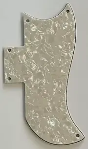 For Fit Gibson SG 61 Reissue Style Guitar Pickguard 4 Ply Ivory White Pearl