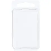 Collecting Warehouse Clear Plastic Clamshell Container, 2.4375" x 1.5625" x 0.5"
