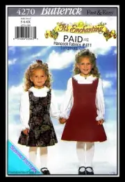 Butterick 4270 Uncut-FF ©1995 Girls Pattern sz: 5-6x Dress