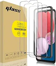 [HEYUS] 3 Pack Tempered Glass Screen Protector for Samsung Galaxy A13 4G/5G / A04s, 9H Hardness, No Bubbles, Case Friendly