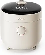 Bear Mini Rice Cooker, 1.6L Healthy Ceramic Nonstick Small Rice Cooker with 8 Cooking Functions, 9.5 Hours Preset Keep Warm, BPA-Free (Chinese Panel w/English Manual)