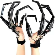 zolyet Articulated Fingers Extension able with ible Joi Par Dr Cosplay Costume Props, Black & Right + Left Hand Black Right & Left Hand