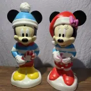 Disney Christmas Mickey & Minnie Mouse 24" Lit Blow Mold New 2022 Free Shipping