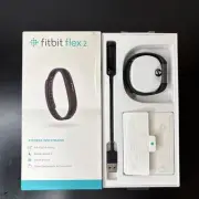 NEW Fitbit Flex 2 Black Health Activity Sleep Tracker Bluetooth S&L US Open Box