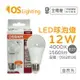 OSRAM歐司朗 LED CLA100 12W 4000K 自然光 E27 全電壓 球泡燈_OS520126