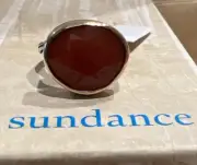 NWT Sundance Catalog Jes MaHarry Silver Carnelian “Sun Worshipper Ring” Size 5