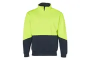 ABEL | Mens Hi-Vis Work Safety Fleece Collared Sweater