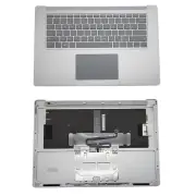 Palmrest Keyboard Touchpad For Microsoft Surface 4 1853 15" Silver Upper Case US