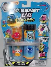 NEW Mr Beast Lab Swarms 5 Pack with Test Tube Atomic Series Mix Shake Create L9