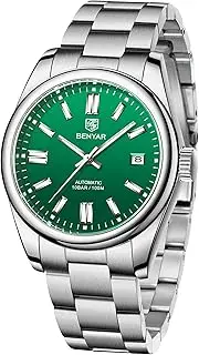 [TYBERLEY] BENYAR 5185 Men's Automatic Watch Stainless Steel Strap Waterproof Luminous Casual Business Sport Analogue Self-Winding Wristwatch Date