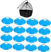 20pcs Soccer Training Cones High Visibility Marker Discs for Football Basketball Drills Flexible Use with Mesh Bag Durable Agility Field Cones for Sports Training