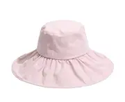 C41 Ladies Outdoor Sun Hat Korean Version of Black Rubber Anti-UV Hat Foldable Big Brim Hat Small Fisherman Hat Vacation Travel Hat