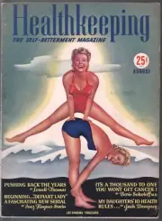 MAG: Healthkeeping #1 8/1940-1st issue-spicy swimsuit girls-pulp fiction-FN/VF