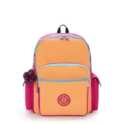 Kipling HOCTOR Large Travel/Laptop Backpack Tangerine Dream w/Trolley Sleeve NEW