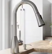 Vigo VG02013STK2 Aylesbury 1-Handle Pull-Down Sprayer Kitchen Faucet Set NEW