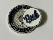 New NEVADA WOLF PACK DUO LOGO GOLF BALL MARKER PRG GOLF NCAA LICENSED !!