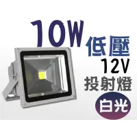 在飛比找蝦皮購物優惠-led10w 12v  投射燈 10W (白光/暖白光) 低