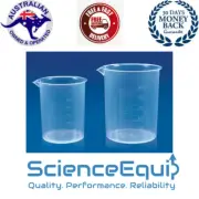 Beaker Plastic PolyLab Beakers Autoclavable 50ml X 12, Set of 12 pcs
