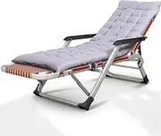 Folding Chaise Lounge Pool Chairs, Outdoor Sun Tanning Chairs with Pillow, Reclining Back, Steel Frame & Breathable Mesh for Beach, Yard, Patio