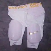 NIKE Pro Hyperstrong Padded Compression Football Shorts Mens XL White Gold