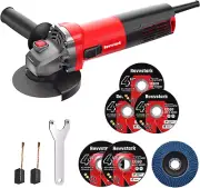Angle Grinder, 7.5-Amp 4 1/2 Inch Electric Grinder Power Tools 12000 RPM with Cu