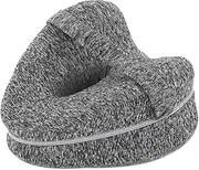 ARTISHION Knee Pillow Leg Strap Keeps Pillow Memory Foam Support Pillow Cushion for Side Sleepers for Sciatica, Lower Back Pain, Knee Pain, Hip and Joint Pain, Pregnancy (Grey)