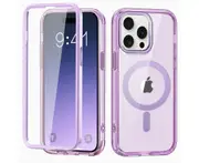 iPhone 15 Pro Max Case,Shockproof Phone Case ,Scratch-Resistant Back Cover-Light Purple