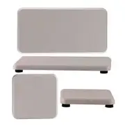 Light Gray 4 PCS Diatomaceous Earth Set Absorbent Tray Soap Dish Hand Sanitizer Holder Plant Pot Drying Mat for Kitchen