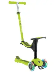 [GLOBBER] Go Up Sporty Lights V2 Scooter in Lime Green/Khaki