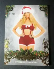 2019 Benchwarmer STEPHANIE BRANTON Holiday #30 Gold Variant/25 PLAYBOY Playmate