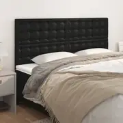 vidaXL Headboards 4 pcs Black 80 cm Faux Leather