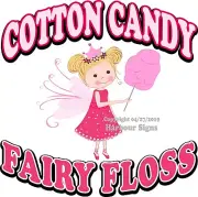 Cotton Candy Fairy Floss DECAL (Choose Your Size) Concession Food Truck Sticker