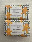 Set of 2 Beekman 1802 Goat Milk Soap Bar Ginger Cookie Cream Palm Size 3.5 Oz