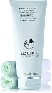 Liz Earle Cleanse and Polish Cleanser 200ml + 2 Pure muslin cloths